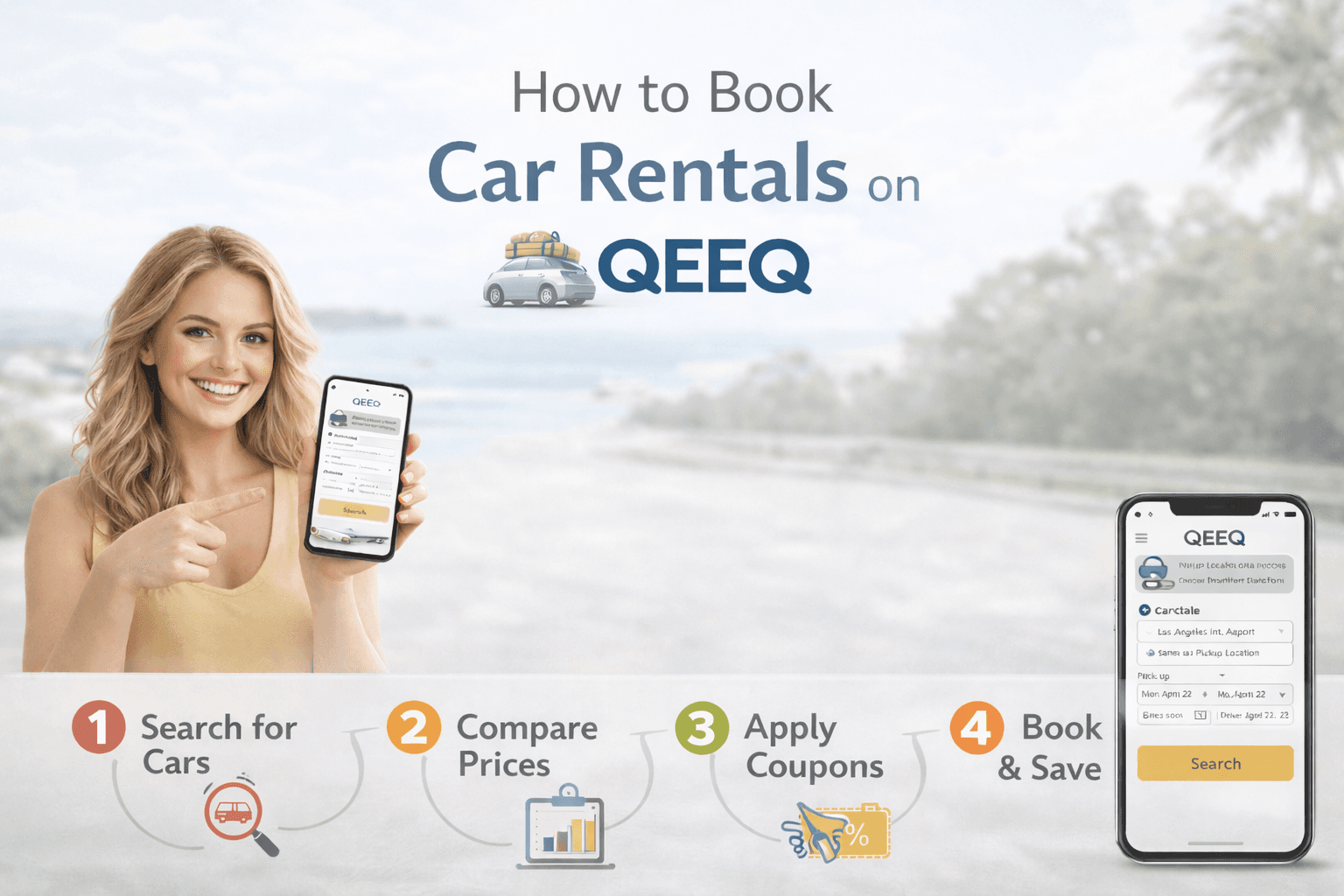 How to Book Car Rentals on QEEQ