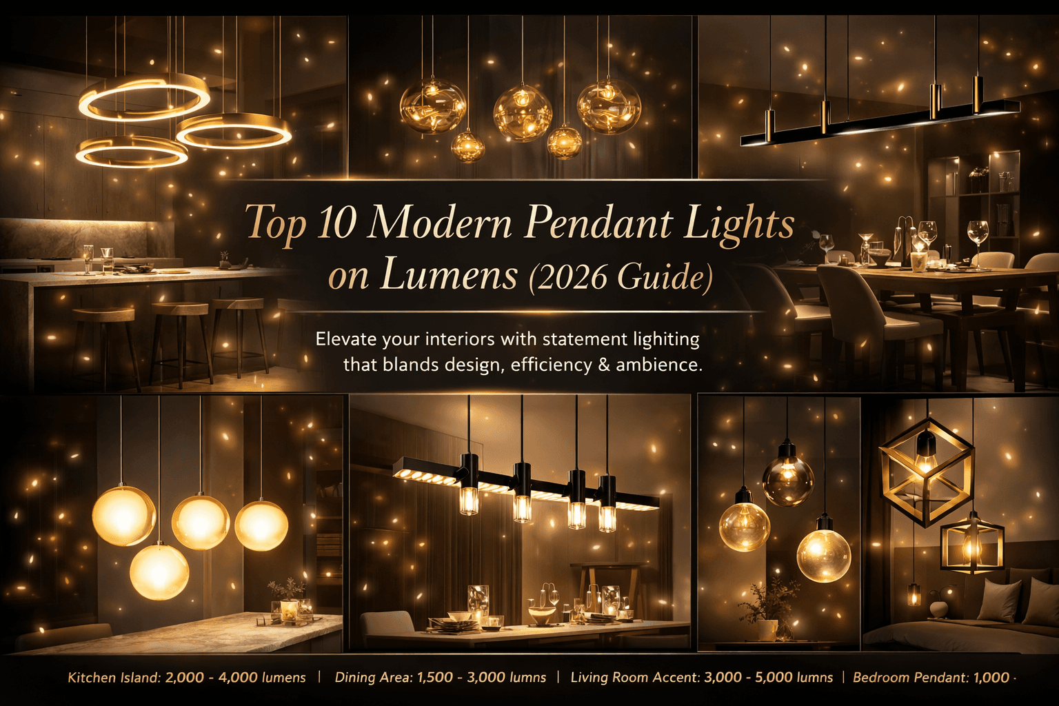 Top 10 Modern Pendant Lights on Lumens